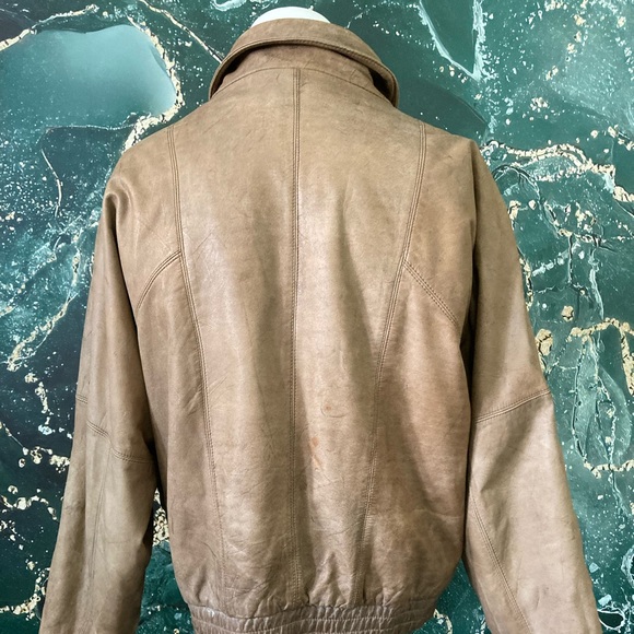 *HP* Hill&Archer, Vintage Bomber Leather Jacket, 44 - Picture 12 of 16